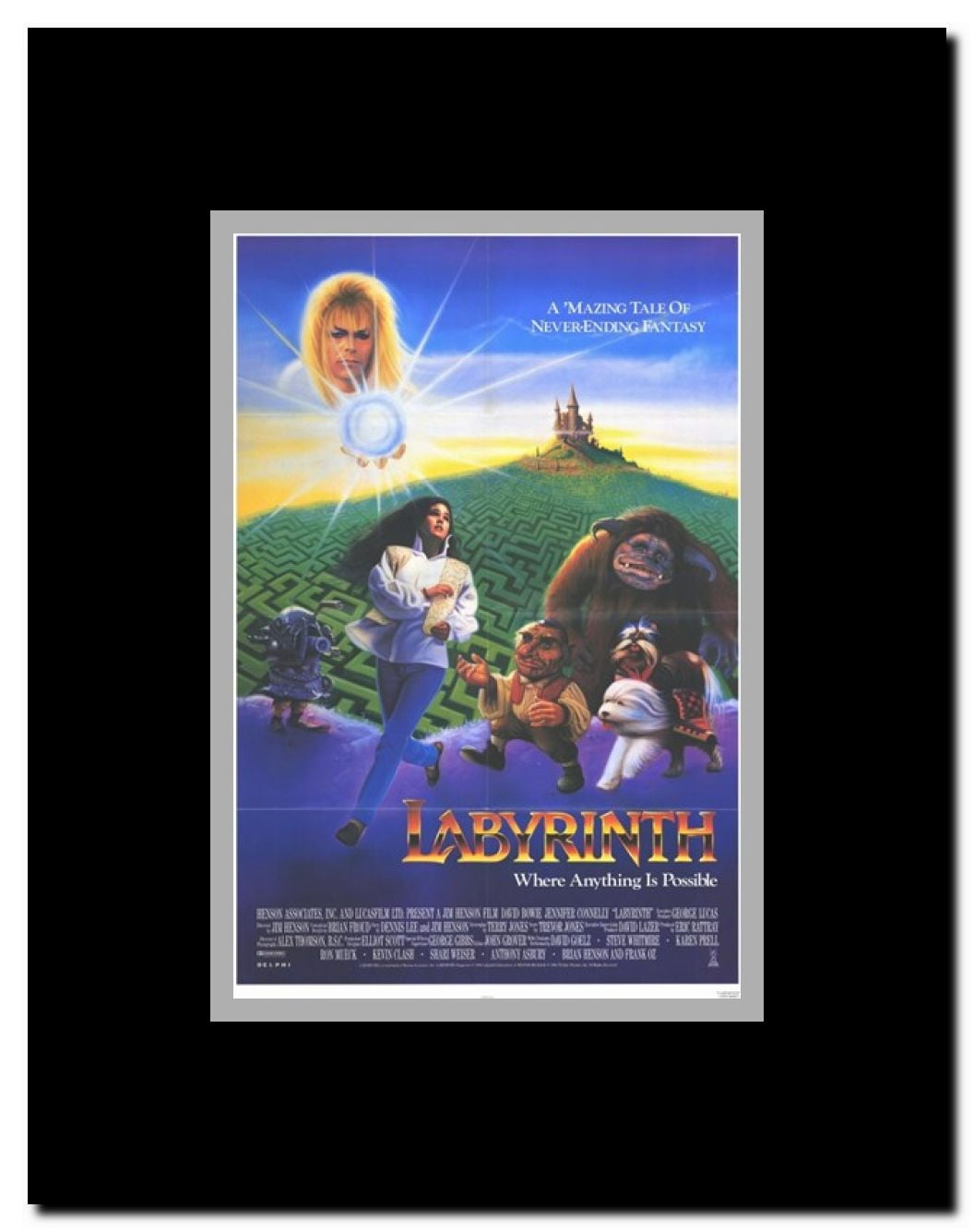 Labyrinth Framed Movie Poster