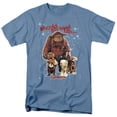 thumbnail image 1 of Labyrinth Friends Movie Hoggle Ludo Sir Didymus T Shirt & Stickers (Carolina Blue) Medium, 1 of 6