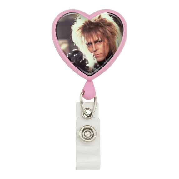 Labyrinth Goblin King Crystal Ball David Bowie Jareth Heart Lanyard Retractable Reel Badge ID Card Holder
