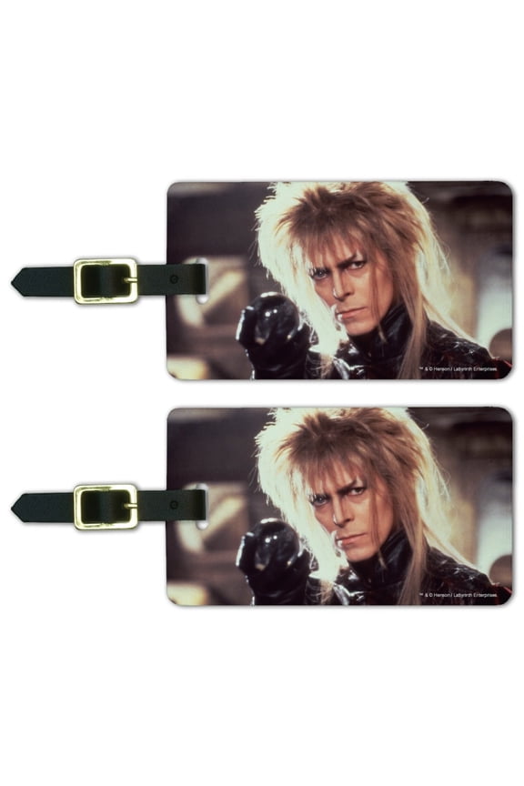 Labyrinth Goblin King Crystal Ball David Bowie Jareth Luggage ID Tags Suitcase Carry-On Cards - Set of 2