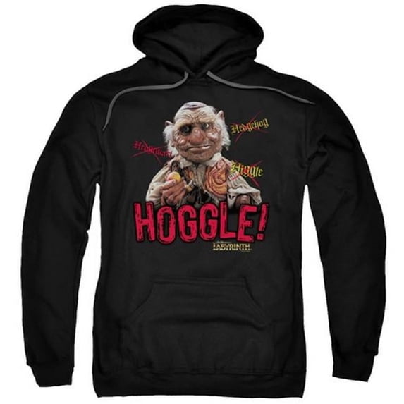 Labyrinth-Hoggle Adult Pull-Over Hoodie - Black - Large