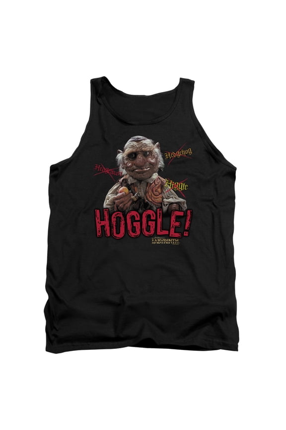 Labyrinth Hoggle Adult Tank Top Black