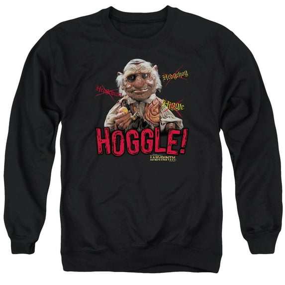 Labyrinth Hoggle Adult Crewneck Sweatshirt Black