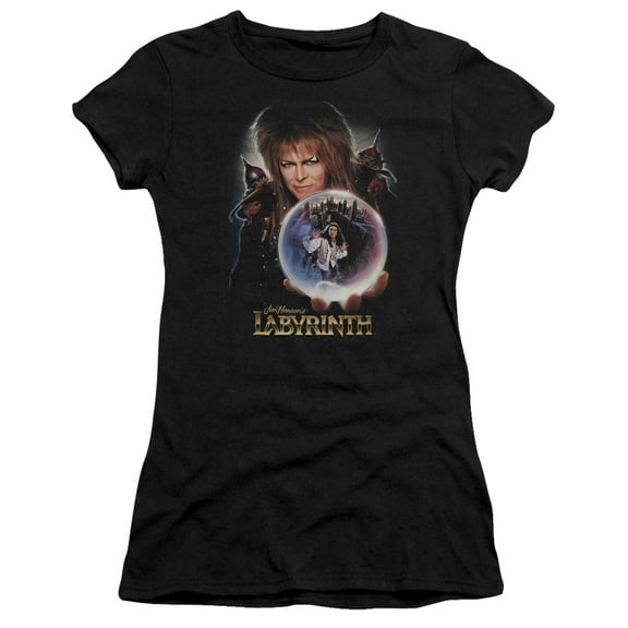 Labyrinth I Have A Gift S/S Junior Women's T-Shirt Sheer Black