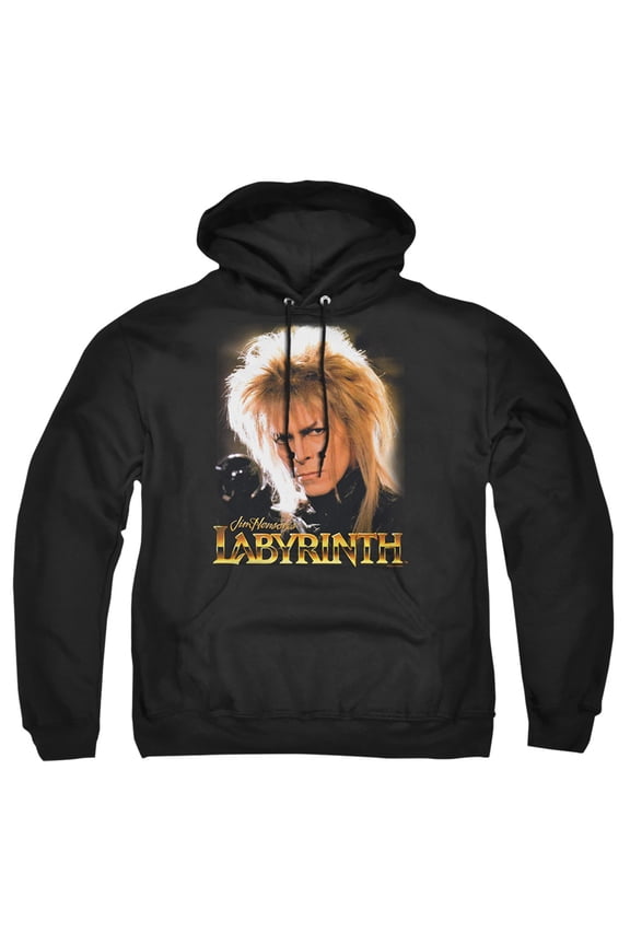 Labyrinth Jareth Adult Pullover Hoodie Sweatshirt Black