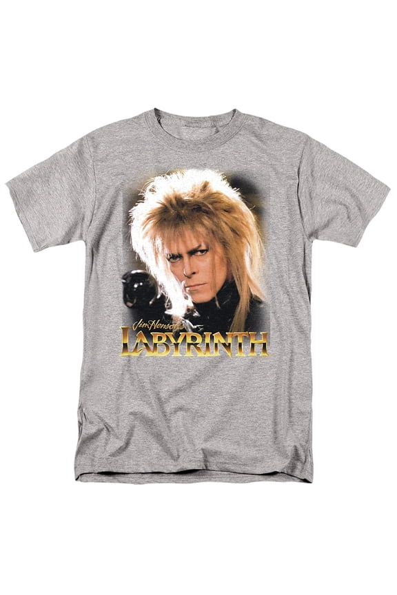 Labyrinth Jareth David Bowie T Shirt (Athletic Heather) Large