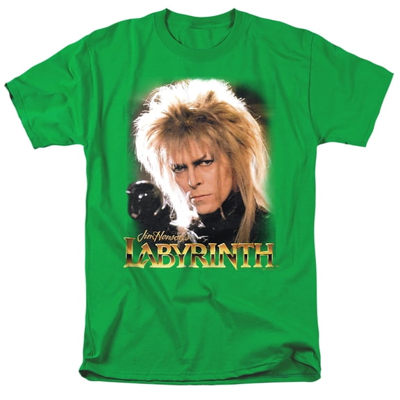 Labyrinth Jareth David Bowie T Shirt (Kelly Green) Medium