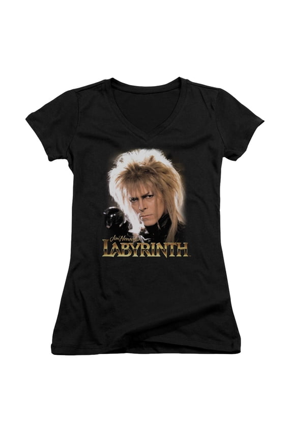 Labyrinth Jareth Junior Women's T-Shirt V-Neck Black