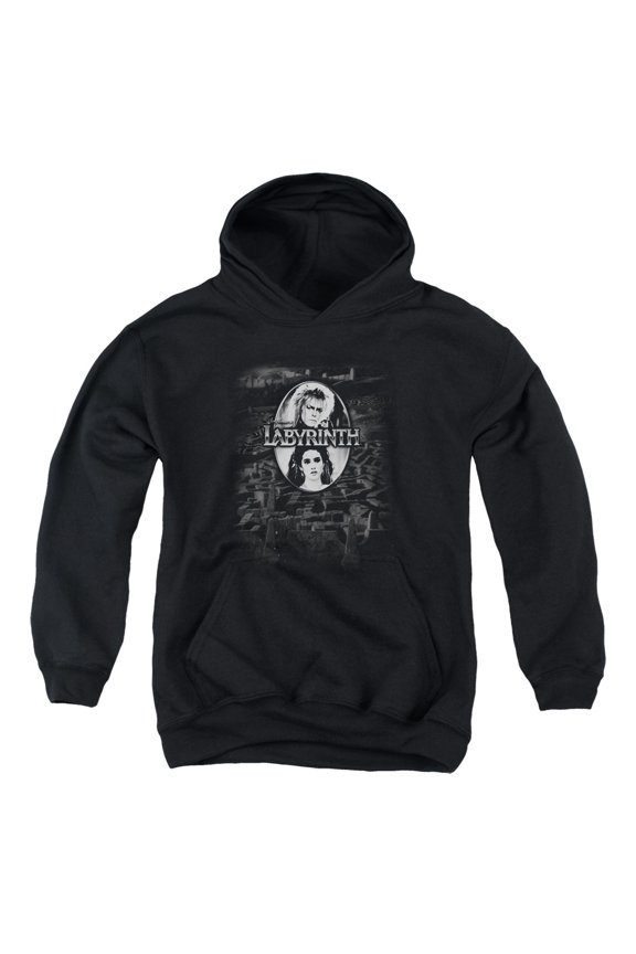 Labyrinth - Maze - Youth Hooded Sweatshirt - Large