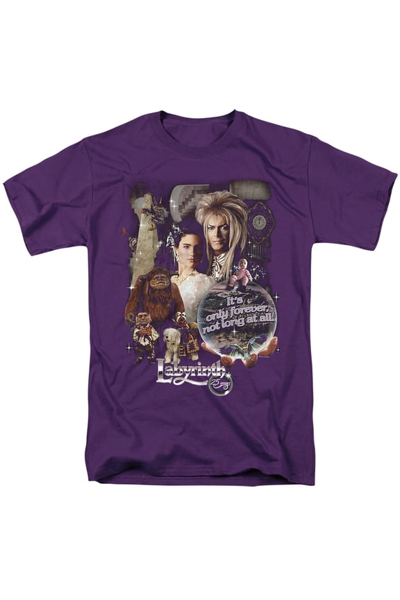 Labyrinth Movie Goblin King David Bowie T Shirt & Stickers (Purple) 4X-Large