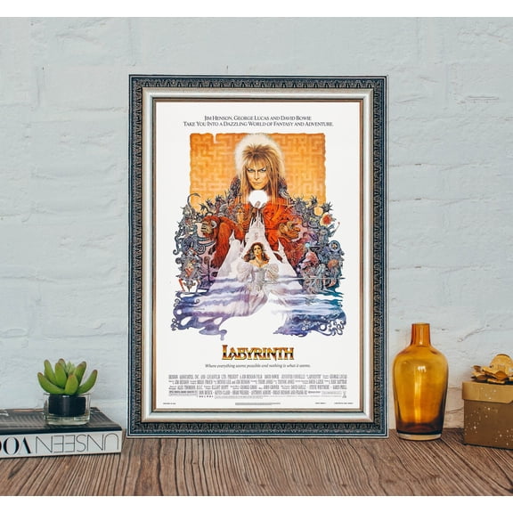 Labyrinth Movie Poster, Vintage Film Art, Unframed Paper Poster 8x10in