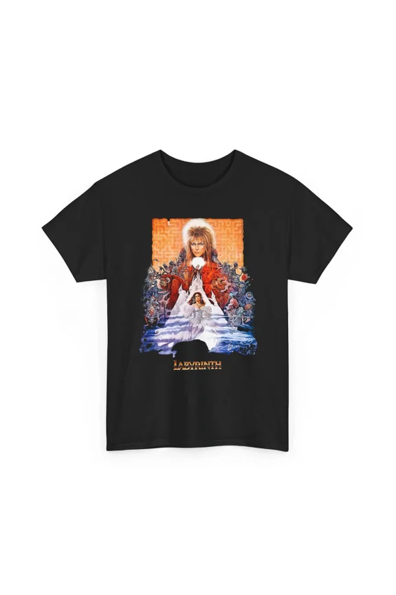 Labyrinth Movie Tee, Goblin King T-Shirt, Retro 80s Film Top, Cult Classic
