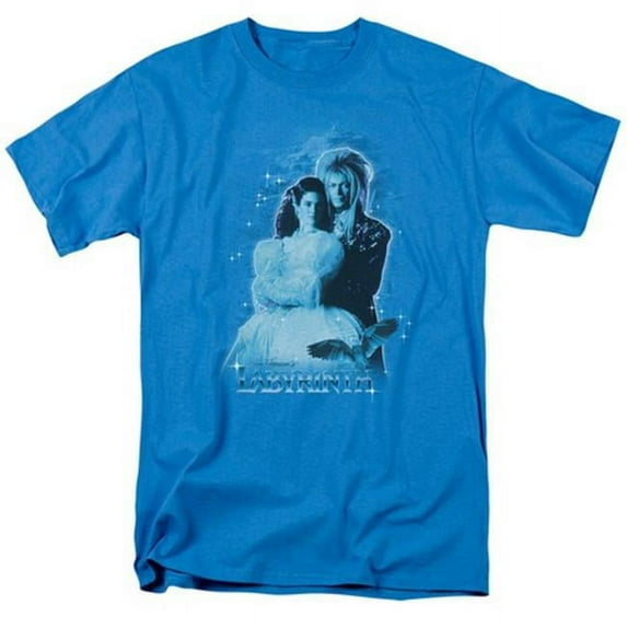 Labyrinth-Peach Dreams Short Sleeve Adult 18-1 Tee, Turquoise - Medium