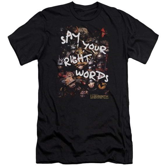 Labyrinth - Right Words - Premium Slim Fit Short Sleeve Shirt - X-Large