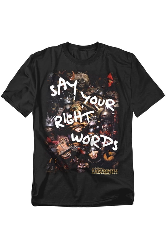 Labyrinth T-Shirt Right Words Unisex Graphic Tee For Men & Women