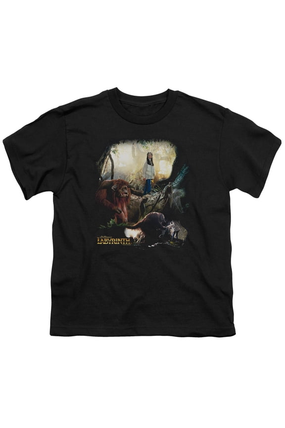 Labyrinth - Sarah & Ludo - Youth Short Sleeve Shirt - Large