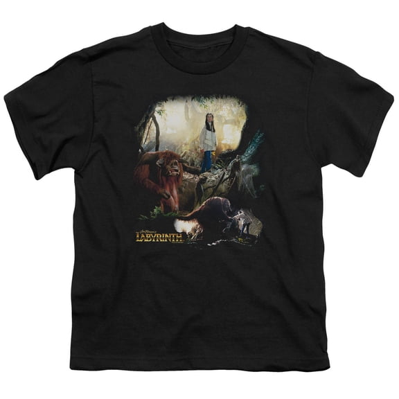 Labyrinth - Sarah & Ludo - Youth Short Sleeve Shirt - Small