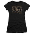 thumbnail image 1 of Labyrinth Say Your Right Words S/S Junior Women's T-Shirt Sheer Black, 1 of 2