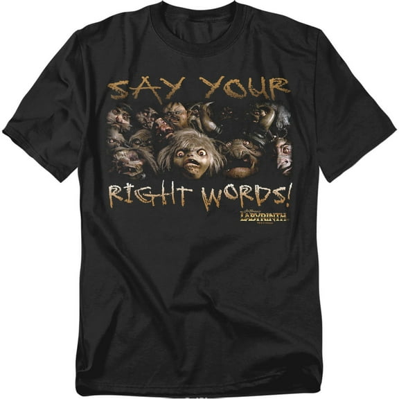 Labyrinth T-Shirt Say Your Right Words Unisex Graphic Tee For Men & Women