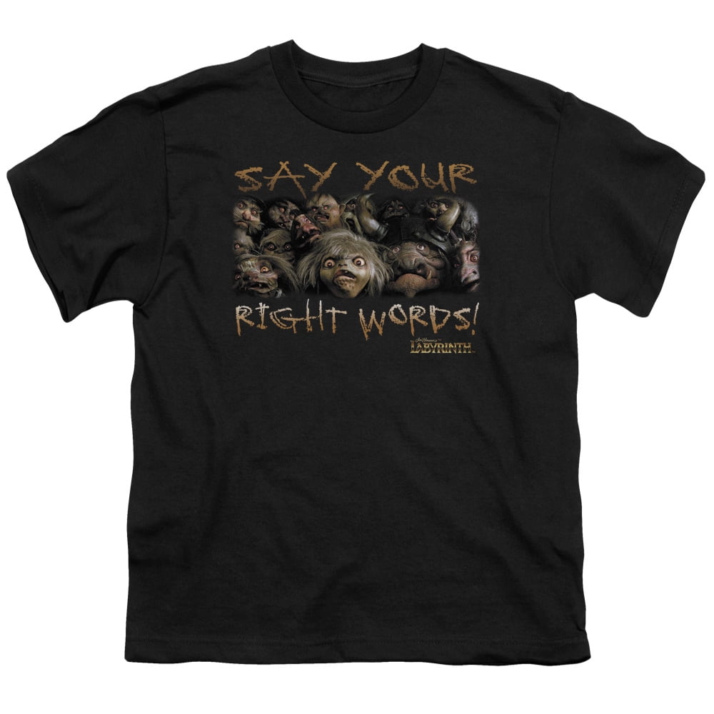 Labyrinth Movie Say Your Right Words Big Boys T-Shirt Tee - Walmart.com