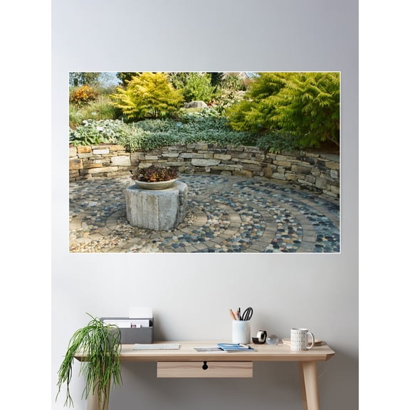 Labyrinth Scene Poster Wall Art, Modern Wall Decor For Living Room Bedroom, 24x36 UNFRAMED