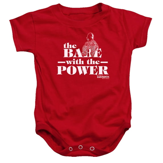 Labyrinth The Babe With The Power Infant Snapsuit Red 24Mos