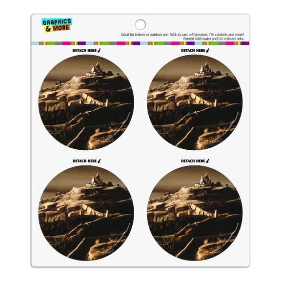 Labyrinth The Goblin City Refrigerator Fridge Locker Vinyl Circle Magnet Set