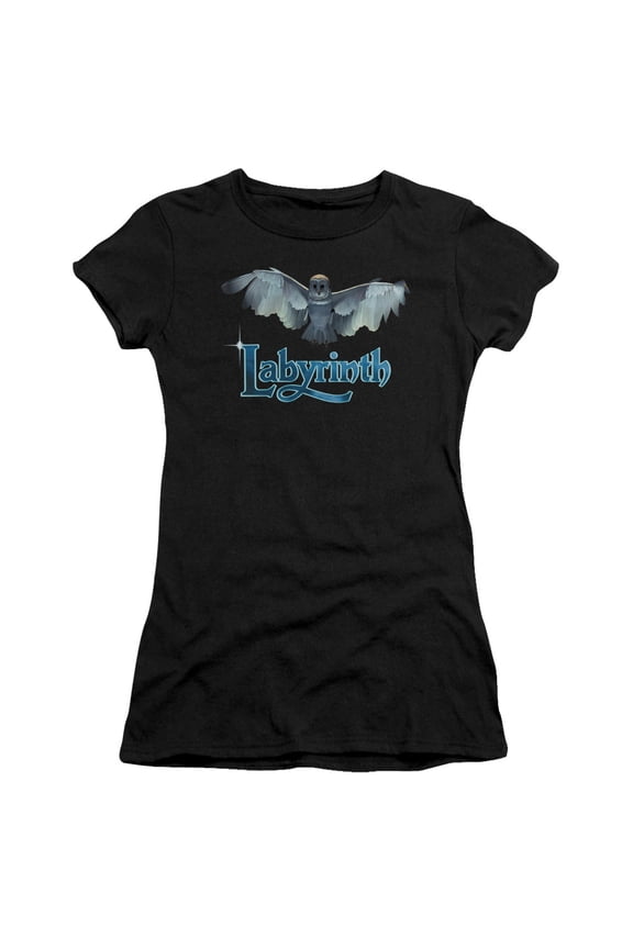 Labyrinth Title Sequence S/S Junior Women's T-Shirt Sheer Black