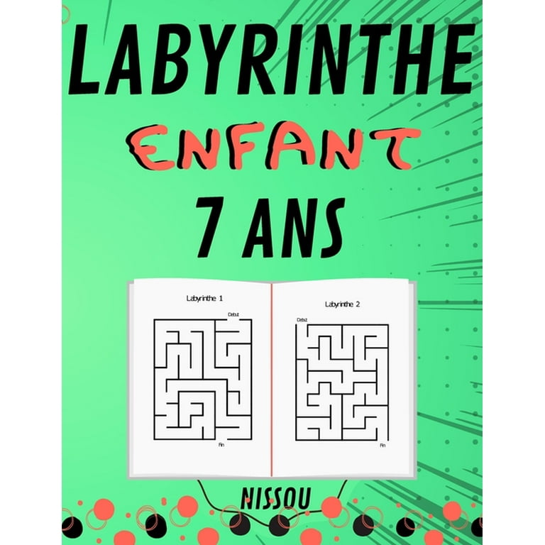 Labyrinthe Enfant 7 Ans : 100 Labyrinthe Pour Enfants simple, jeux pour  jouer en famille, Livre grand format Casse-tête niveau facile avec  solutions, garçons et filles (Paperback) 