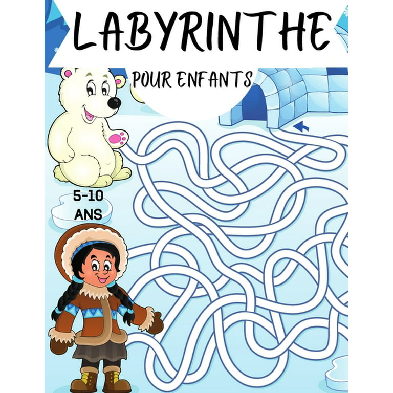 Labyrinthe pour enfant 5-10 ans : livre d'avtivités 50 Labyrinthes