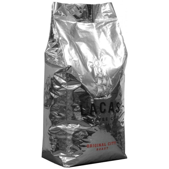 Lacas Coffee Company Original City Roast Ground Medium Roast Fine Grind 5 lbs