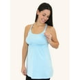 thumbnail image 1 of Leading Lady, Nursing Tank, Built in Nursing Bra, Lace Racerback Cami, Nursing Clips, Breastfeeding or Pumping, Breathable Cotton (Women's), 1 of 2