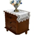 thumbnail image 1 of Lace Bedside Table Cover Cloth American Coffee Table Tablecloth Cover Towel Cover Washing Machine Refrigerator Dust Cover, 1 of 5