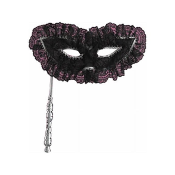 Lace Black Harlequin Eye Mask