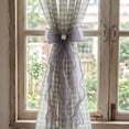thumbnail image 1 of Lace Bow Curtain Tiebacks, Silky Ribbon Bowknot Curtain Holdbacks for Sheer Curtains, Decorative Curtain Accessories for Bedroom Living Room Wedding Decor (1 Pack, Gray), 1 of 7