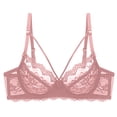 thumbnail image 1 of Lace Bra Seamless Design Underwire Balconette Comfortable Everyday Wear with Adjustable Closure for All Seasons, 1 of 1