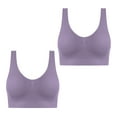 thumbnail image 1 of Lace Bra Women Pullover Bra Feature V-Neck No Underwire Bra Style W-1768 Purple 4XL, 1 of 8