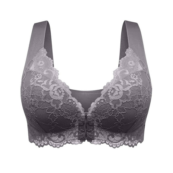 Lace Bra for Women Full Coverage Underwire Padded Push Up Bralette Sexy Comfort Support Plus Size Lingerie