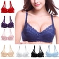 thumbnail image 1 of Lace Bralette Bra Women Underwear Push Up Bra Untra-thin Comfortable Breathable Brassiere Plus Size Women Lingerie, 1 of 5