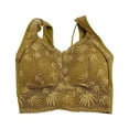 thumbnail image 1 of Lace Bralette for Women V Neck Tank Top Racerback Wide Strap Sexy Crop Tops Full Coverage Lace Bras, 1 of 5