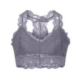 thumbnail image 1 of Lace Bralettes for Women Plus Size Vest Crop Comfy Wire Free Full Coverage Everyday Bras Sexy V-Neck Push Up Bras, 1 of 4