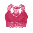 thumbnail image 1 of Yijfswar Lace Bralettes for Women Wireless Soft Cup Bras Racerback Crop Tops Basic Everyday Lingerie, 1 of 3
