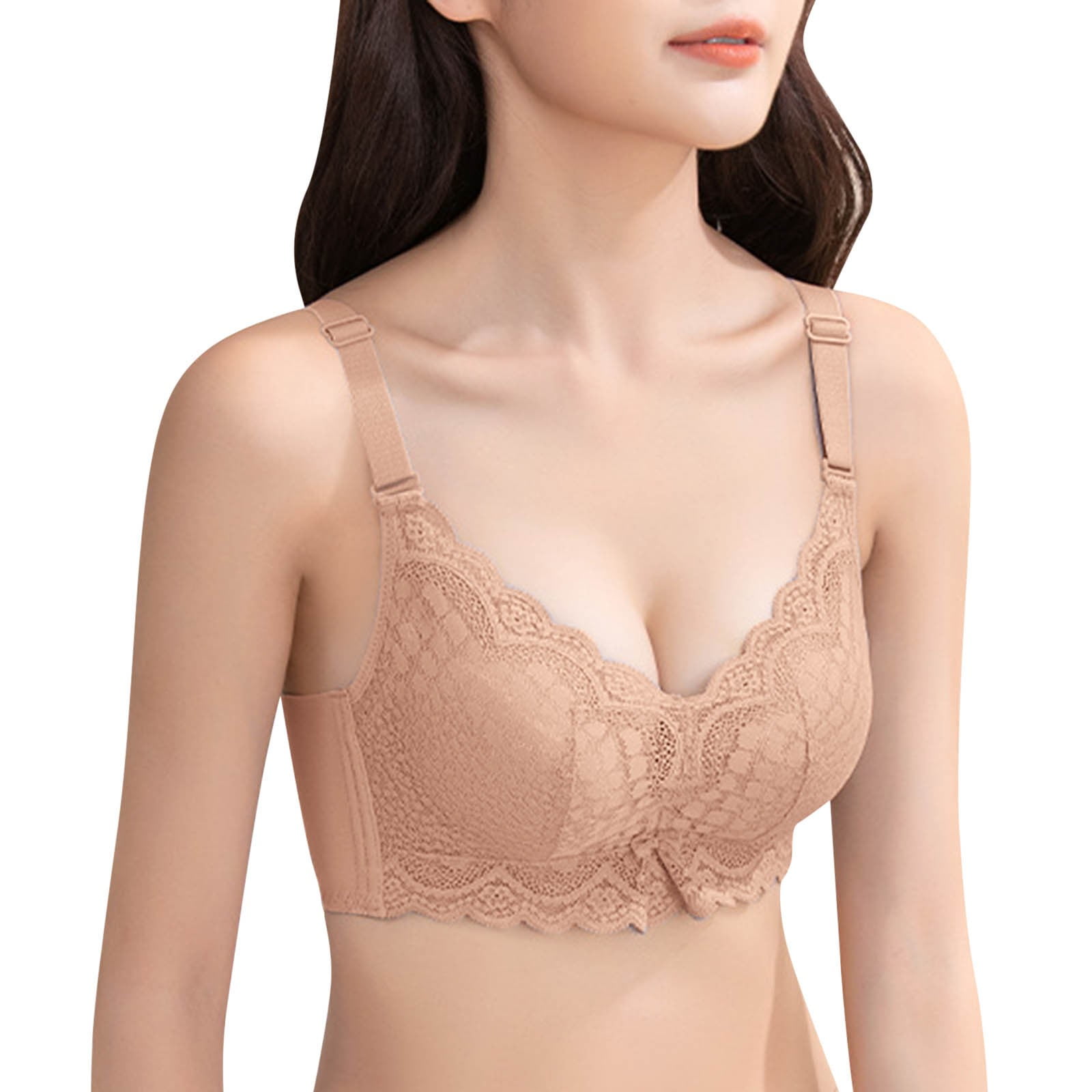 Bras for Women Lace Adjusted Lingerie Thickened with Small and Large Side  Underwear Women 