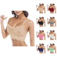 thumbnail image 1 of Lace Bras for Women Lightweight Racerback Longline Bralettes Camisole Bra Everyday Bra, 1 of 7