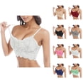 thumbnail image 1 of Lace Bras for Women Lightweight Racerback Longline Bralettes Camisole Bra Everyday Bra, 1 of 6