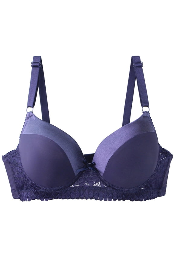 Lace Bras for Women Plus Size High Support Padded Full Coverage Big Busted Women Minimizer Bras 75B-95B