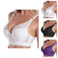 thumbnail image 1 of Lace Bras for Women Underwire Side Support Push Up Bralettes Racerback Cute Everyday Bra, 1 of 5