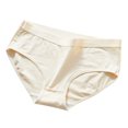 thumbnail image 1 of Lace Brief Panties for Women New High Waisted Cotton Underwear for Women Plus Size Butt Lifting Panties Full Coverages Briefs Panties Beige XL, 1 of 4