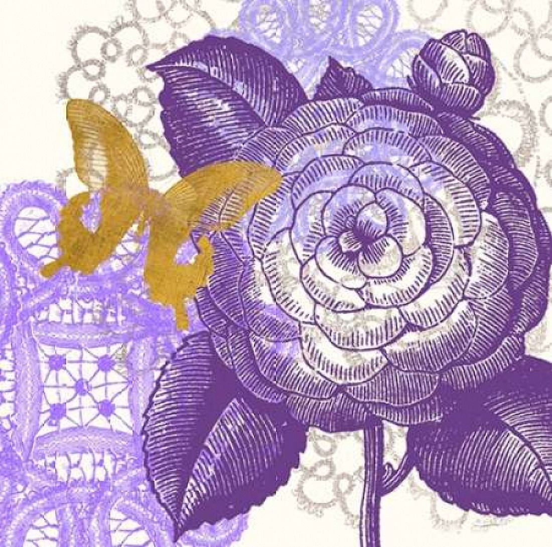 Lace Butterfly 2 Canvas Art - Evangeline Taylor (24 x 24)