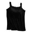 thumbnail image 1 of Lace Camisole Tops for Women, Soft Modal Undershirt Lace Trim Cami Tanks Tops Basic Sleep Pajamas Top, 1 of 4